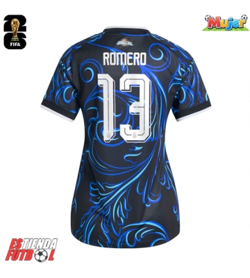 Argentina Cristian Romero #13 Segunda Equipación Mujer Mundial 2026 Manga Corta